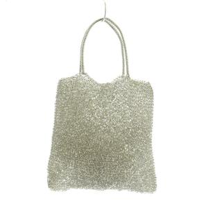 ANTEPRIMA ワイヤーバッグ ハンドバッグ フラワーモチーフ シルバー