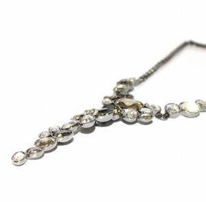 SWAROVSKI ネックレス ペンダント ラインストーン クリスタル グレー シルバー アクセサリー ジュエリー