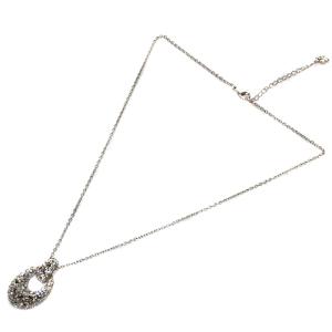 SWAROVSKI ネックレス ピアス 2点セット シルバー色