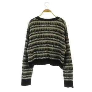 GRACE CONTINENTAL 22SS ツイーディーVニットカーディガン 長袖 36 黒 白 青 ベージュ