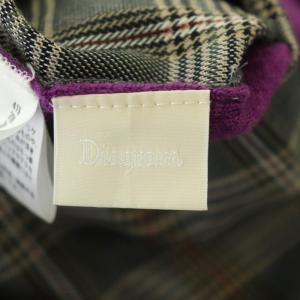 GRACE CONTINENTAL 異素材ニットワンピース ロング 長袖 切替 36 紫 グレー マルチカラー