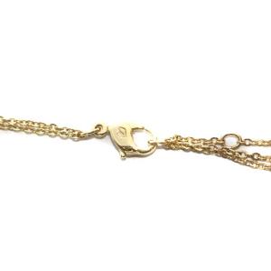 SWAROVSKI ネックレス ペンダント ダブルチェーン クリスタル 赤 レッド ゴールド色