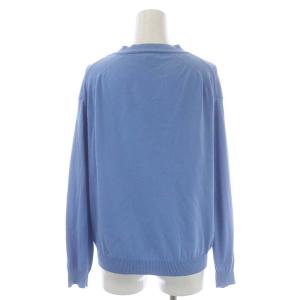 Drawer 16Gコットンミラノポケットカーディガン Vネック 薄手 長袖 1 ライトブルー