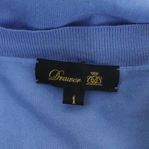 Drawer 16Gコットンミラノポケットカーディガン Vネック 薄手 長袖 1 ライトブルー