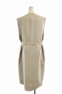 Drawer リバーシブルベスト チェック 36 ベージュ