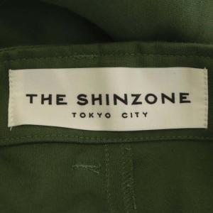 Shinzone BAKER PANTS ベイカーパンツ テーパード センタープレス ジッパーフライ 38 カーキ