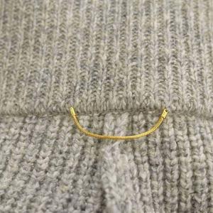 Deuxieme Classe Attractive パンツ ニット スリット イージー シルク混 ウール混 アンゴラ混 38 ライトグレー