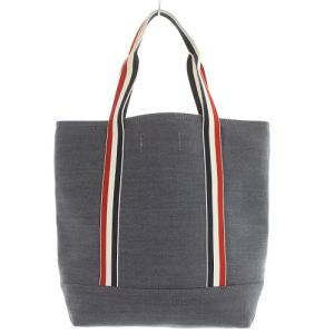 THOM BROWNE トリコロール トートバッグ ハンドバッグ ロゴ ネイビー