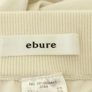 ebure ニットパンツ テーパード イージー オフホワイト