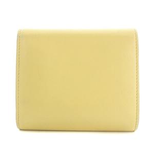 CELINE トリオンフミニ 三つ折り財布 レザー イエロー