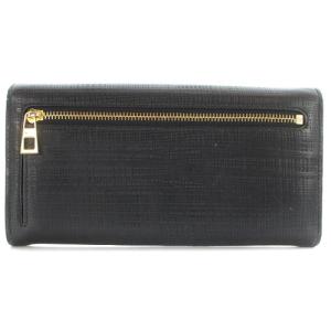 LOEWE 二つ折り長財布 レザー ロゴ 黒 ブラック 261605