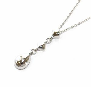 SWAROVSKI ネックレス ペンダント ドロップ しずく クリスタル ストーン シルバー グレー アクセサリー ジュエリー