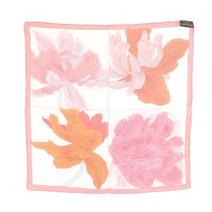HERMES カレ45 スカーフ ETUDE POUR UN IRIS-ARC EN CIEL シルク ピンク