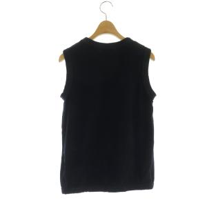 MADISONBLUE 22SS パイル地 Tシャツ カットソー ノースリーブ コットン混 1 紺 ネイビー
