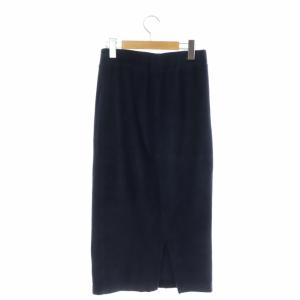 MADISONBLUE 22SS パイルタイトスカート ひざ丈 01 紺 ネイビー
