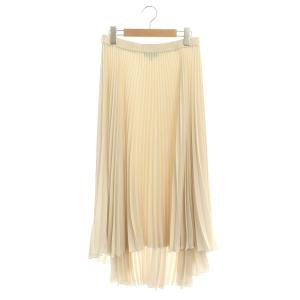 Soft Crepe Pleat Dorothea スカート プリーツ ロング S ライトベージュ