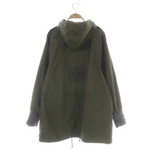 HYSTERIC GLAMOUR FERGADELIC METAL プリント ラグランスリーブフーデッドシャツ ジャケット ミリタリージャケット ロング ジップアップ