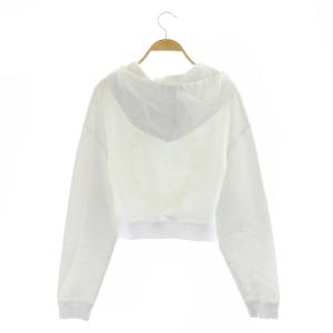 STELLA McCARTNEY サークルロゴショート丈プルオーバー パーカー スウェット カットソー 長袖  XXS オフホワイト