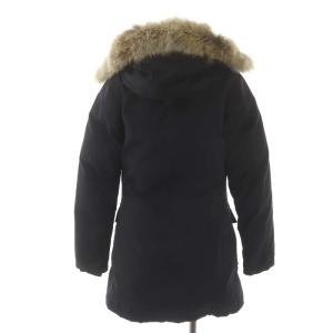 CANADA GOOSE BRONTE PARKA ダウンコート ミドル丈 フード ファー ジップアップ M ブラック