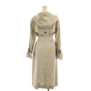 GRACE CONTINENTAL トレンチフードコート スプリングコート ロング ベルト付き 総裏地 36 ベージュ