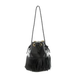 J&M DAVIDSON カーニバル ショルダーバッグ フリンジ レザー ブラック