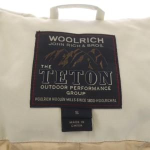WOOLRICH THE TETON ジップアップダウンコート S ライトベージュ