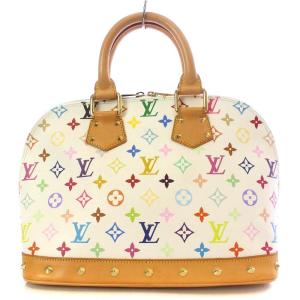 LOUIS VUITTON M92647 モノグラム アルマ ハンドバッグ ミラー付き ブロン マルチカラー