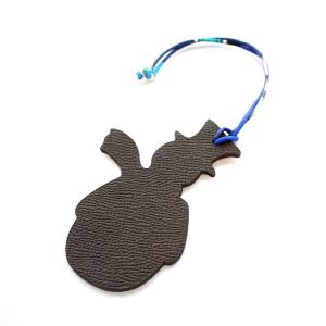 プティアッシュ 雪だるま バッグチャーム ピンク ブラウン OH