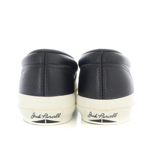 CONVERSE ×BIOTOP ジャックパーセル レザー スリッポン スニーカー ローカット US5.5 24.5cm 黒 ブラック 1CL577