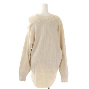 CLANE 21AW ASYMMETRY SHOULDER POINT TOPS カットソー プルオーバー 長袖 1 アイボリー