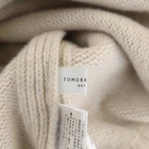 TOMORROWLAND ウールカシミヤハイネックプルオーバー ニット セーター 長袖 S ライトベージュ