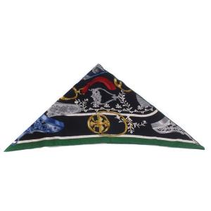 ETRIERS REMIX トライアングル ジェアン ストール カシミヤ シルク混 マルチカラー