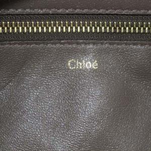 Chloe ボストンバッグ ハンドバッグ レザー カーキ