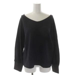 SHIPS Colors セットアップ 上下 ウール カットソー 長袖 フレアスカート ロング M ダークグレー