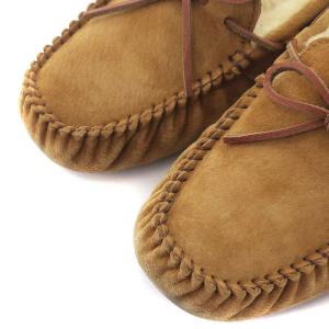 UGG australia DAKOTA  モカシン ムートンシューズ シープスキン リボン USA10 27.0cm 茶 ブラウン 5612