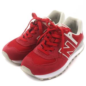 New Balance WL574WEC スニーカー 24cm レッド