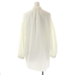 DRESSTERIOR 亀恭子さんコラボ ボリュームスリーブボウブラウス 長袖 リボン 34 オフホワイト