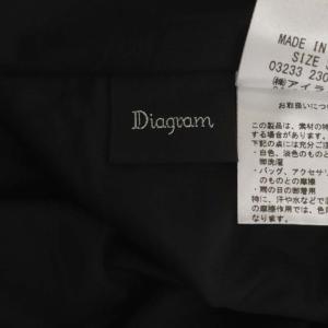 Diagram GRACE CONTINENTAL 23AW メッシュラインニットスカート フレア 36 ブラック