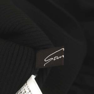 STUNNING LURE Vニットドッキングブラウス 長袖 S 黒 ブラック