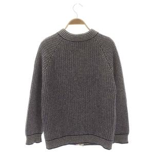 MARNI ニットジャケット ブルゾン ジップアップ 38 紺 白 アイボリー