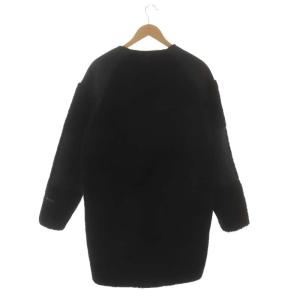 WOOLRICH TERRA PILE FLEECE LONG JACKETフリースジャケット M ブラック