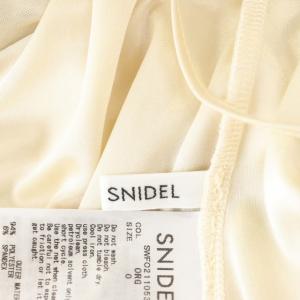 SNIDEL 21SS チュールティアードドレス ワンピース ロング 0 ベージュ