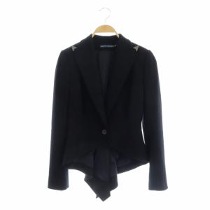 テーラードジャケット シングル 1B 総裏地 ウール M 紺 ネイビー