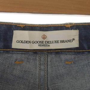 GOLDEN GOOSE KIM ハイウエストストレートデニムパンツ ジーンズ ジッパーフライ 27 青 ブルー G26D007