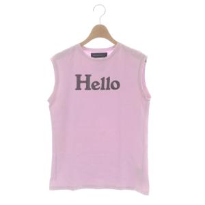 HELLO NOSLEEVE TEE DYED ノースリーブ Tシャツ カットソー 01 S 紫 パープル