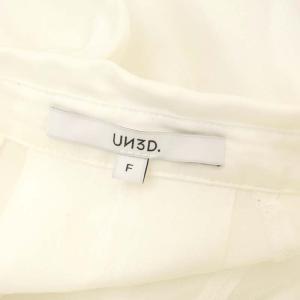 UN3D. 22SS WIDE NO SLEEVE LONG SH ワンピース シャツ ロング フレンチスリーブ F 白 ホワイト