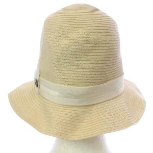 Borsalino 18.57 ×CA4LA 帽子 ペーパーハット リボンモチーフ 59 白 ホワイト