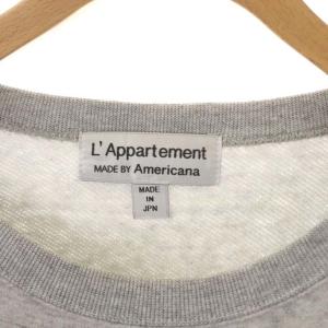 AMERICANA L'Appartement別注 22AW College C/N Sweat スウェット プルオーバー 長袖 グレー
