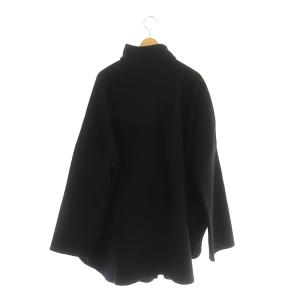 ENFOLD 21AW ソフトリバーケープコート アウター ウール 38 紺 ネイビー