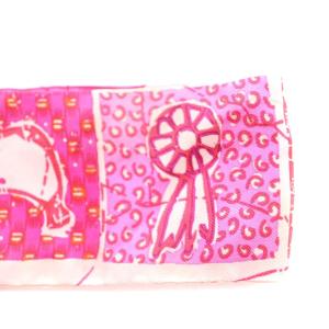 HERMES ツイリー le boubou リボンスカーフ シルク ピンク